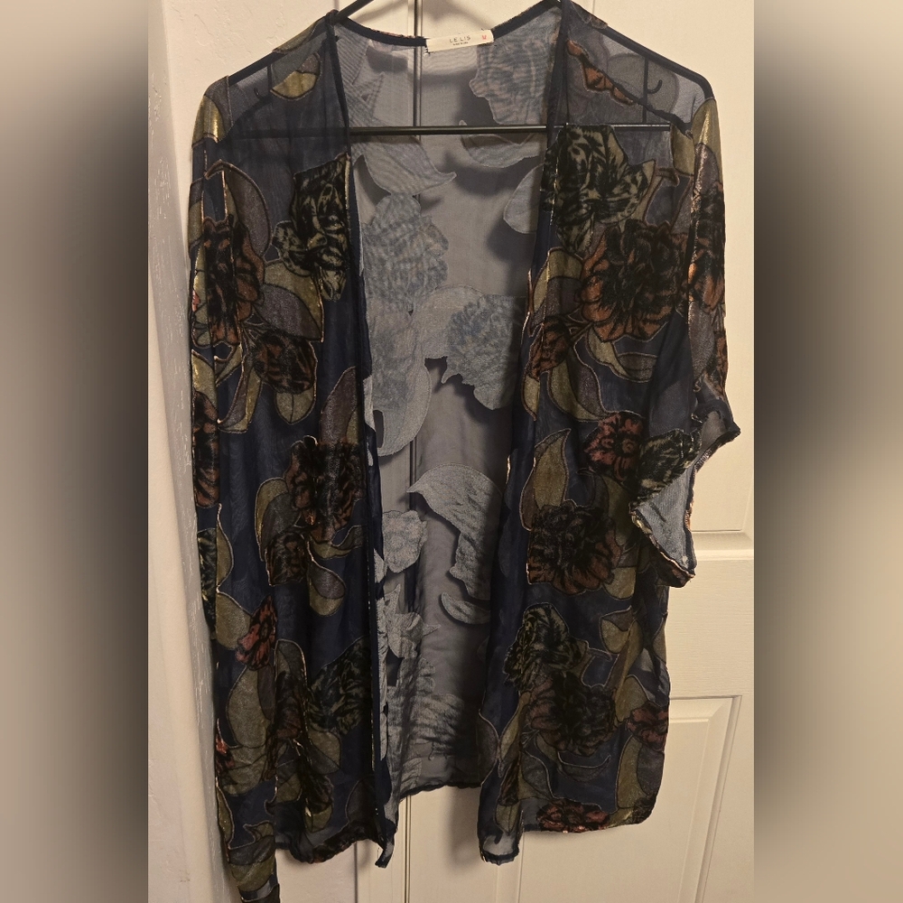 Floral Sheer Kimono Cardigan